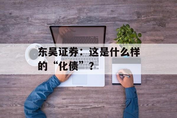 东吴证券：这是什么样的“化债”？