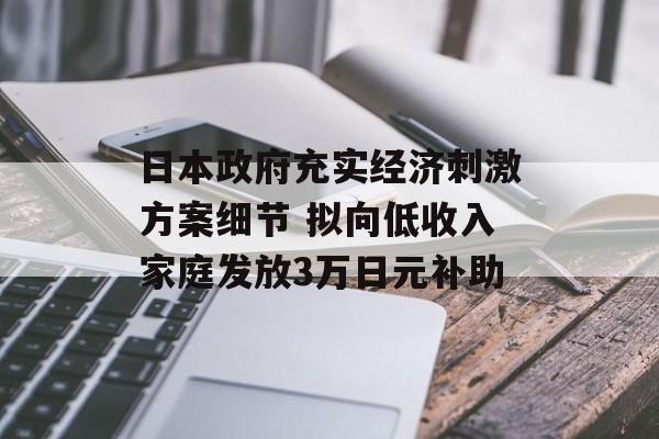 日本政府充实经济刺激方案细节 拟向低收入家庭发放3万日元补助