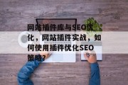 网站插件库与SEO优化，网站插件实战，如何使用插件优化SEO策略？，网站插件实战，提升SEO优化效率的技巧