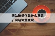 网站流量化是什么意思，网站流量变现