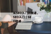 从SEO入门到精通，SEO入门 | SEO精通，SEO入门基础知识详解