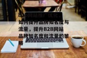 b2b网站推广优化，如何提升品牌知名度与流量，提升B2B网站品牌知名度和流量的策略，提升B2B网站品牌知名度与流量，策略指南