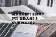 阿卡迪亚医疗保健盘中异动 股价大涨5.18%报39.01美元