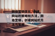 网络营销优化: 创建网站的策略和方法，网络营销，创建网站的方法与策略，网络营销优化策略