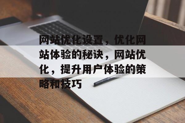 网站优化设置，优化网站体验的秘诀，网站优化，提升用户体验的策略和技巧