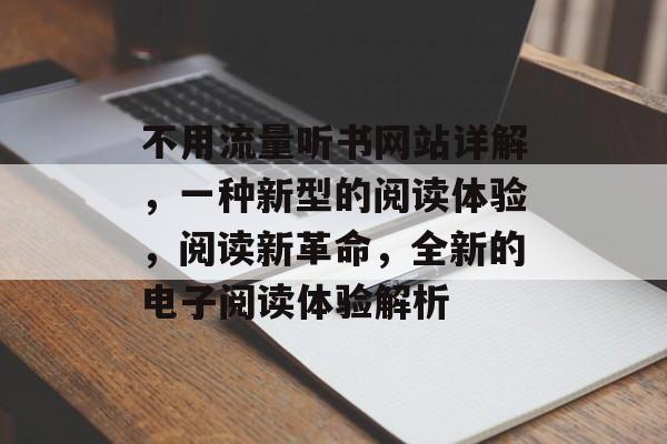 不用流量听书网站详解，一种新型的阅读体验，阅读新革命，全新的电子阅读体验解析